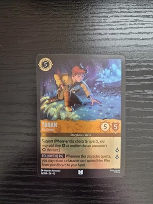 Disney Lorcana Whispers in the Well - Taran - Pig Keeper - Cold Foil #15/204