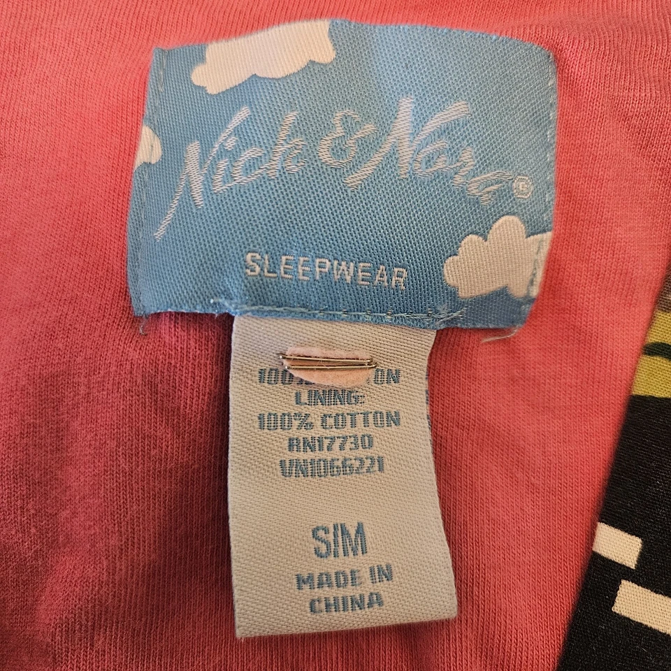 Nick Nora Sleepwear Paris French Poodle Printed Kimono Robe Size Small / Medium - Image 2 of 4