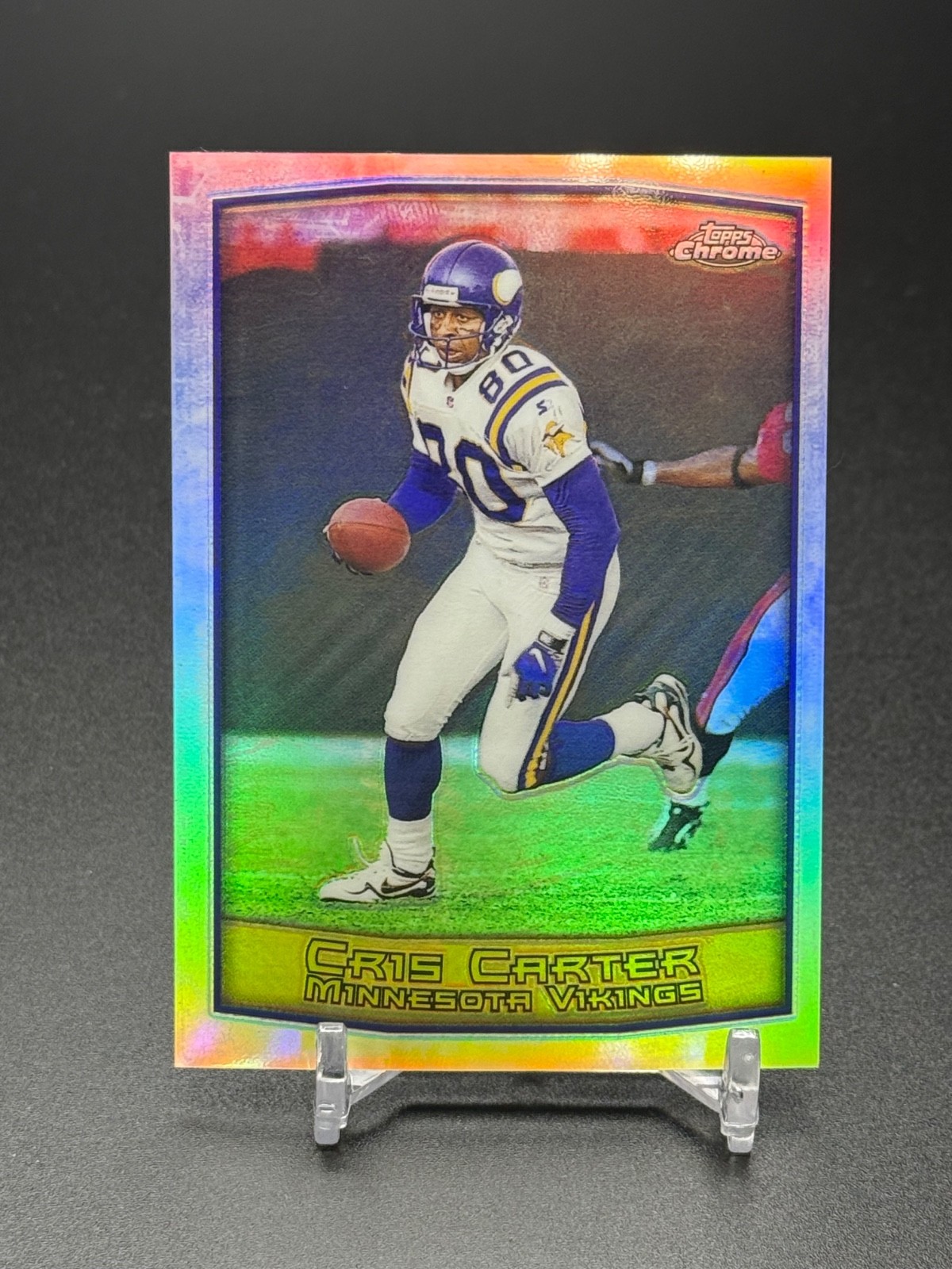 1999 Topps Chrome Cris Carter #15 Refractor - Vikings HOF