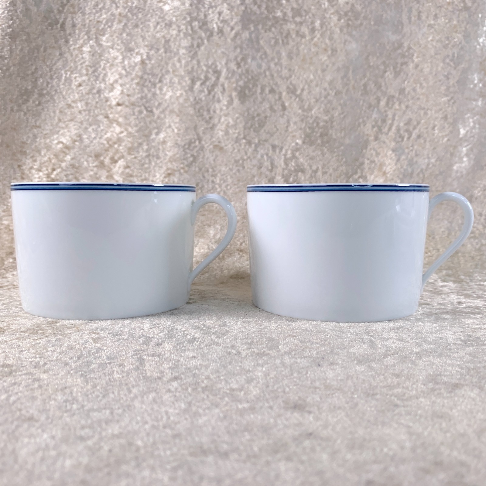 Hermes Paris Large Morning Breakfast Soup Cup & Saucer Chaine d'Ancre 2 Sets thumbnail 4