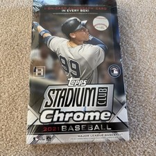 2021 Topps Stadium Club Chrome Hobby Box Factory Sealed, Brand New, 1 AUTO/box!