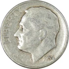 1954 S Roosevelt Dime Circulated Silver 10c Coin Collectible