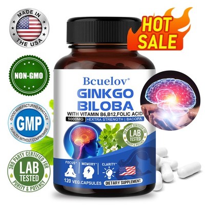 Improve Blood Circulation Supplements Promote Memory Brain Function 120 Capsules