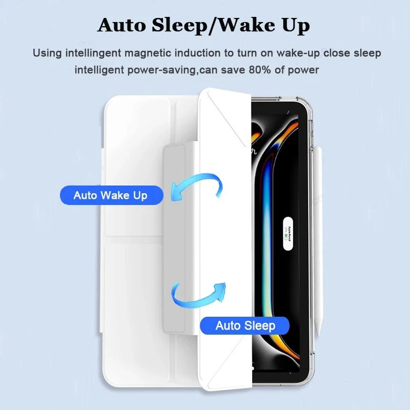 Funda protectora magnética extraíble con soporte a prueba de golpes para iPad 7/8º 9º 10º 11º Gen Foto 4 de 4