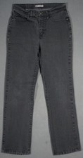 WH15457 LEE AT THE WAIST CLASSIC FIT STRAIGHT LEG WOMENS JEANS sz6 SHORT GRAY