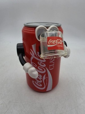 Coca-Cola Robot Coke Can Coin Mechanical Toy Bank - 5-1/2'' 95 With Box And Video