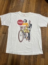 Vintage Coke a cola shirt XL Military Single Stitch USA Made Stained