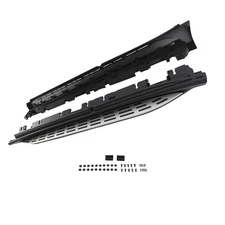 Black Running Boards Side Steps for Mercedes GLE350 GLE450 W167 2020-2024 Pair