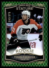 Tyson Foerster 2024-25 Stature Rookie #44 Rookie Philadelphia Flyers