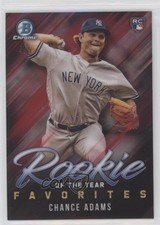 2019 Bowman ROY Favorites Chrome Red Refractor 4/5 Chance Adams #ROYF-5 0a6