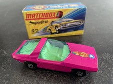 Mib Matchbox Superfast 40 Pink Vauxhall Guildsman 1 In Box Lesney 1971 Mib Matchbox Superfast 40 Pink Vauxhall Guildsman 1 In Box Lesney 1971
