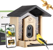 Bird Buddy Smart Bird Feeder With Camera Solar Powered Solar Roof - New