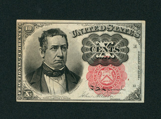 10¢ 1874 ((CHOICE AU)) Fourth Issue Fractional Note PAPER CURRENCY AUCTION