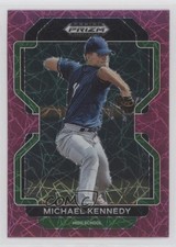 2022 Panini Prizm Draft Picks Neon Pink Velocity Michael Kennedy #PDP110 17wc