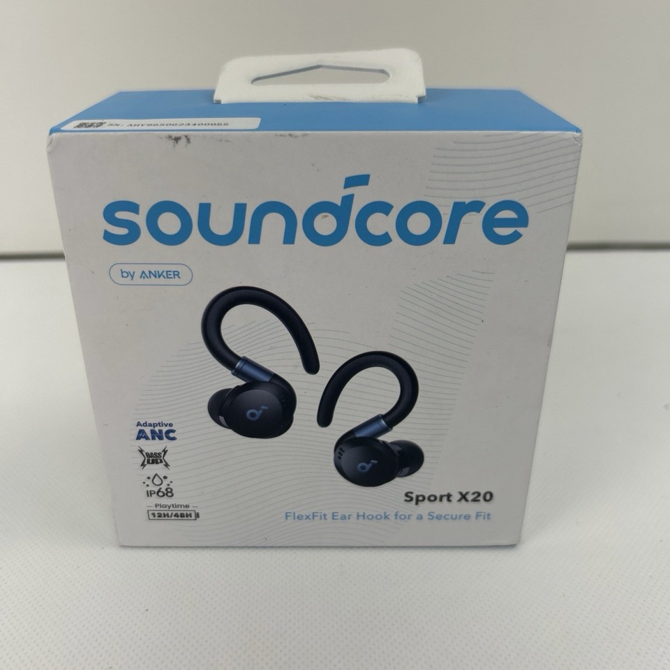 Soundcore by Anker Sport X20 Ear-Hook True Wireless Earbuds Waterproof Black
