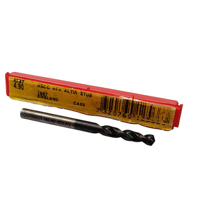 DORMER 4.90mm Hsco Stumpf Bohrer GS20