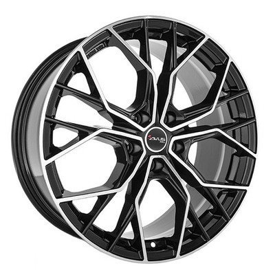 ALUFELGE AVUS AC-M10 FUR SKODA KAROQ 8X18 5X112 BLACK POLISHED SQX