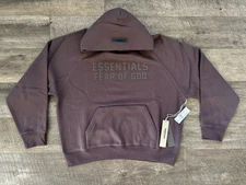 NEW Fear of God Essentials Hoodie Plum Size Small 100% Authentic ✅