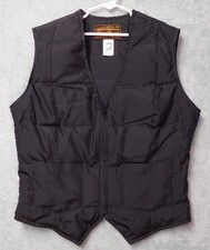 Vintage Eddie Bauer Goose Down Puffer Vest Black Expedition Outfitters Sz Small