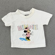 Vintage Walt Disney World Baby My First Minnie Shirt Baby 6 Months Short Sleeve
