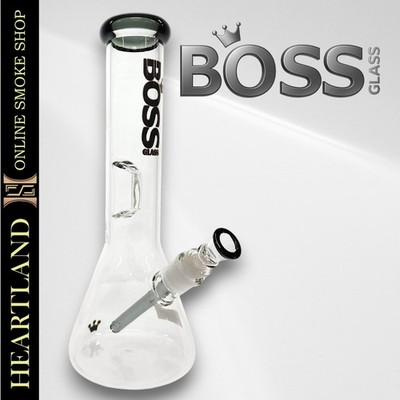 12'' Beaker Bong Glass Water Pipe Quality Ice Catch Hookah | Boss