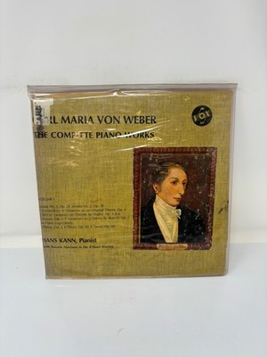 Karl Maria Von Weber   Complete Piano Works Vol 1 LP Box Set VOX Classical 33 