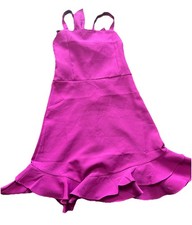 Rare Editions Girls Fit Flare Purple Ruffle Party Dress Sleeveless Size 14