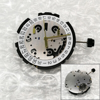 Für ETA G10.211/G10212 Quarzuhrwerk mit Stiel, 3-Zeiger, Datum auf 4-Uhr