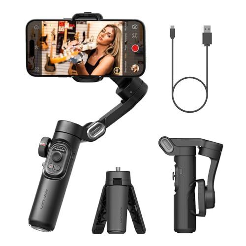 Telefon Gimbal Stabilisator 3-Achsen Smartphone faltbar Gimbal für iPhone Gimble mit... - Bild 1 von 7