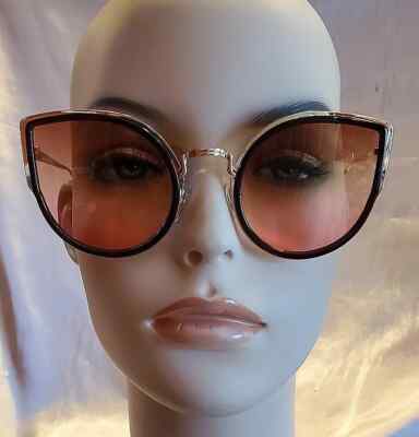 Cat Eye Women Sunglasses Gold Frame Gafas de Sol Lentes de Moda para Mujeres