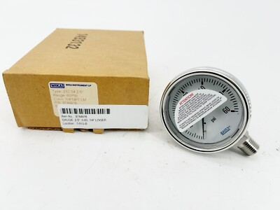 #ad New Wika 9744916 Pressure Gauge 2.5quot; Dial 1 4quot; NPT 60PSI Type 232.54 2.5quot; $69.95