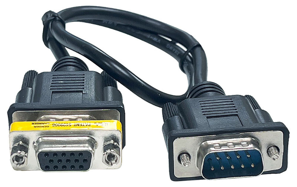 Adattatore Kentek CP11052GC044 Adattatore DB9 Femmina A HD15 Maschio Per Convertire Segnali Video CGA/VGA E RS-232 - Marchio Kentek Connettore 9 Pin Femmina 15 Pin Maschio