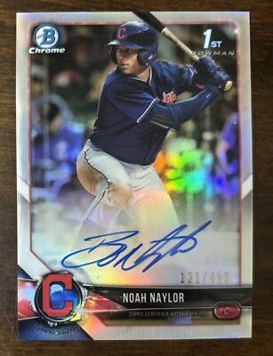 2018 Bowman Chrome Draft Noah Bo Naylor 1st AUTO Refractor /499 | eBay