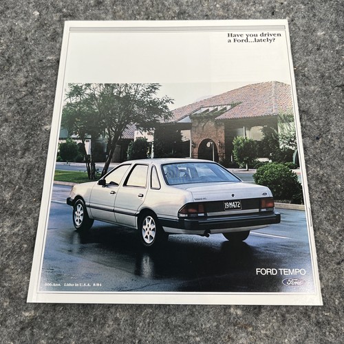 Original 1985 Ford Tempo Vintage Sales Brochure Catalog - Picture 2 of 17