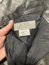 Lord  Taylor Vintage 100 Cow Nappa Leather Pants Size 5-6 Straight Leg