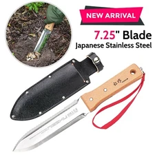 Hori-Hori Knife Japanese Gardening Tool Weeding Digging Soil Serrated Edge Blade