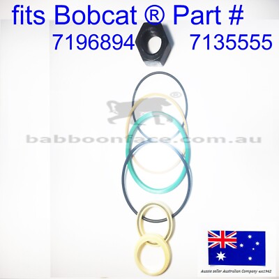 for Bobcat Hydraulic Tilt Cylinder Seal Kit 7196894 7135555 863 S130 T140 BL370