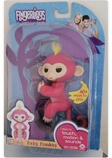 Authentic FINGERLINGS Interactive Baby Monkey Bella Finger Toy Pink/Yellow Hair