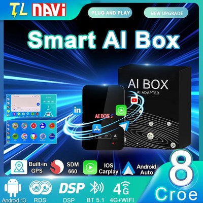 CarAiBOX Car Ai Box Qualcomm 6125 Android 13 For OEM Car Built-in Wired CarPlay