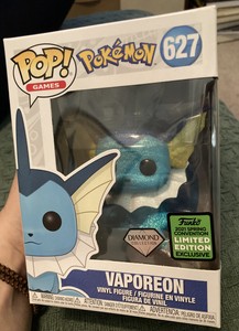 Funko Pop Pokemon Vaporeon Diamond Collection 2021 Comic Con Limited Edition | eBay