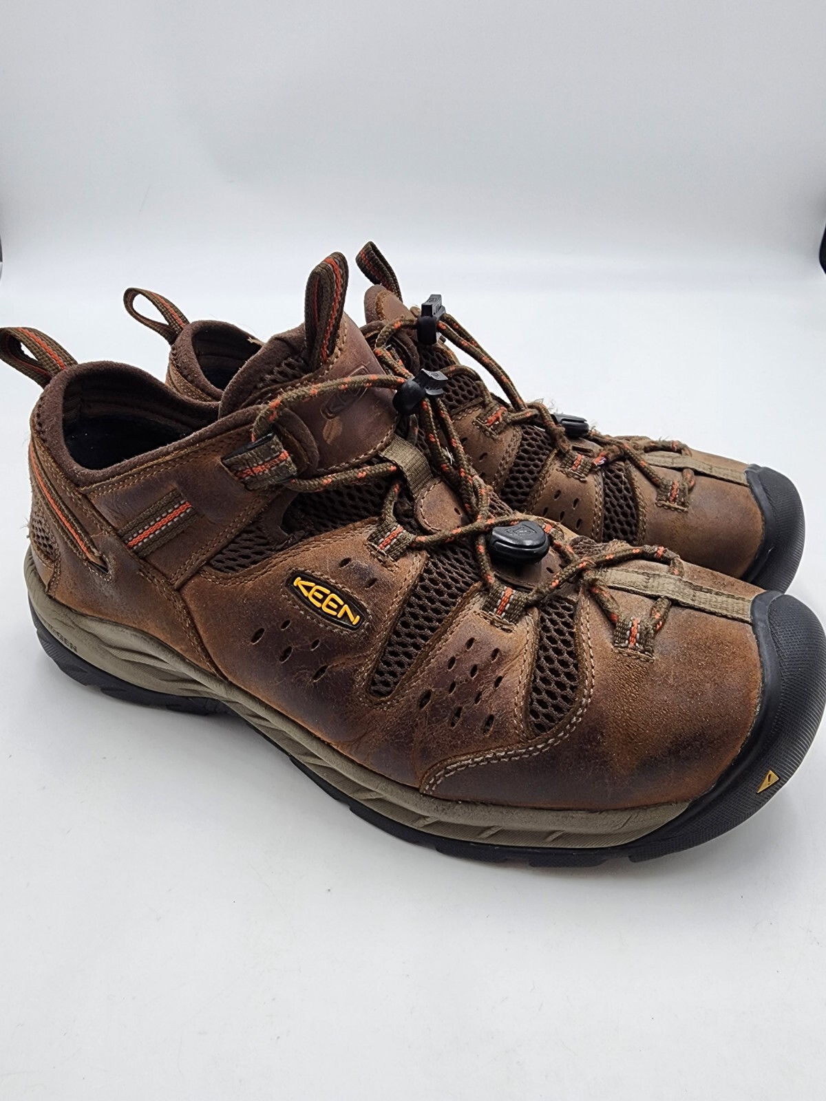 Scarpe da lavoro escursionismo uomo KEEN Utility Regen punta acciaio marrone 11 5D ASTM F2413 18 EH