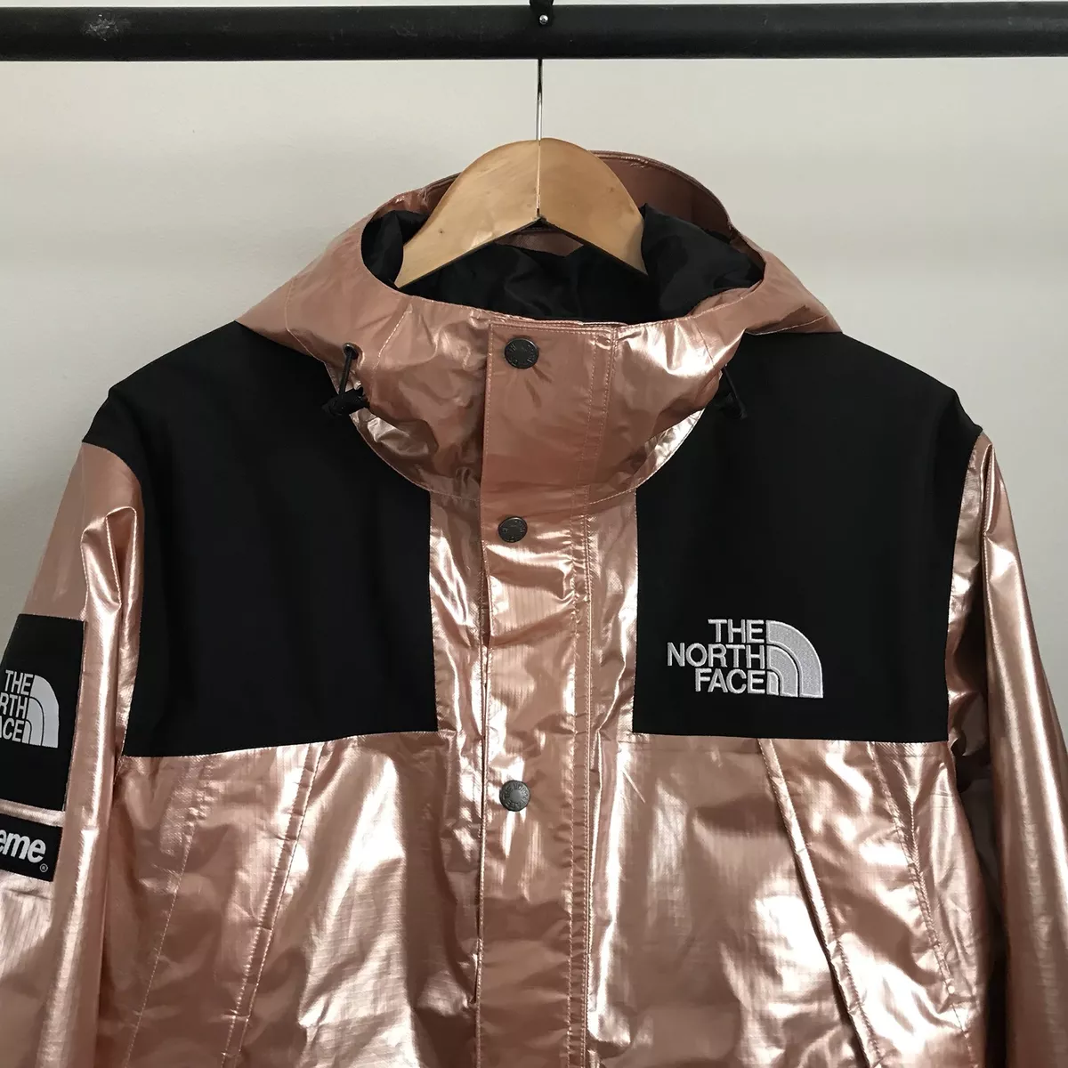 Supreme TNF Metallic Mountain Parka - Gold