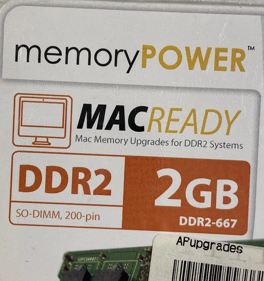 Memory Power MACReady COMPUTER RAM 2GB DDR2-667 New - Image 3 of 4