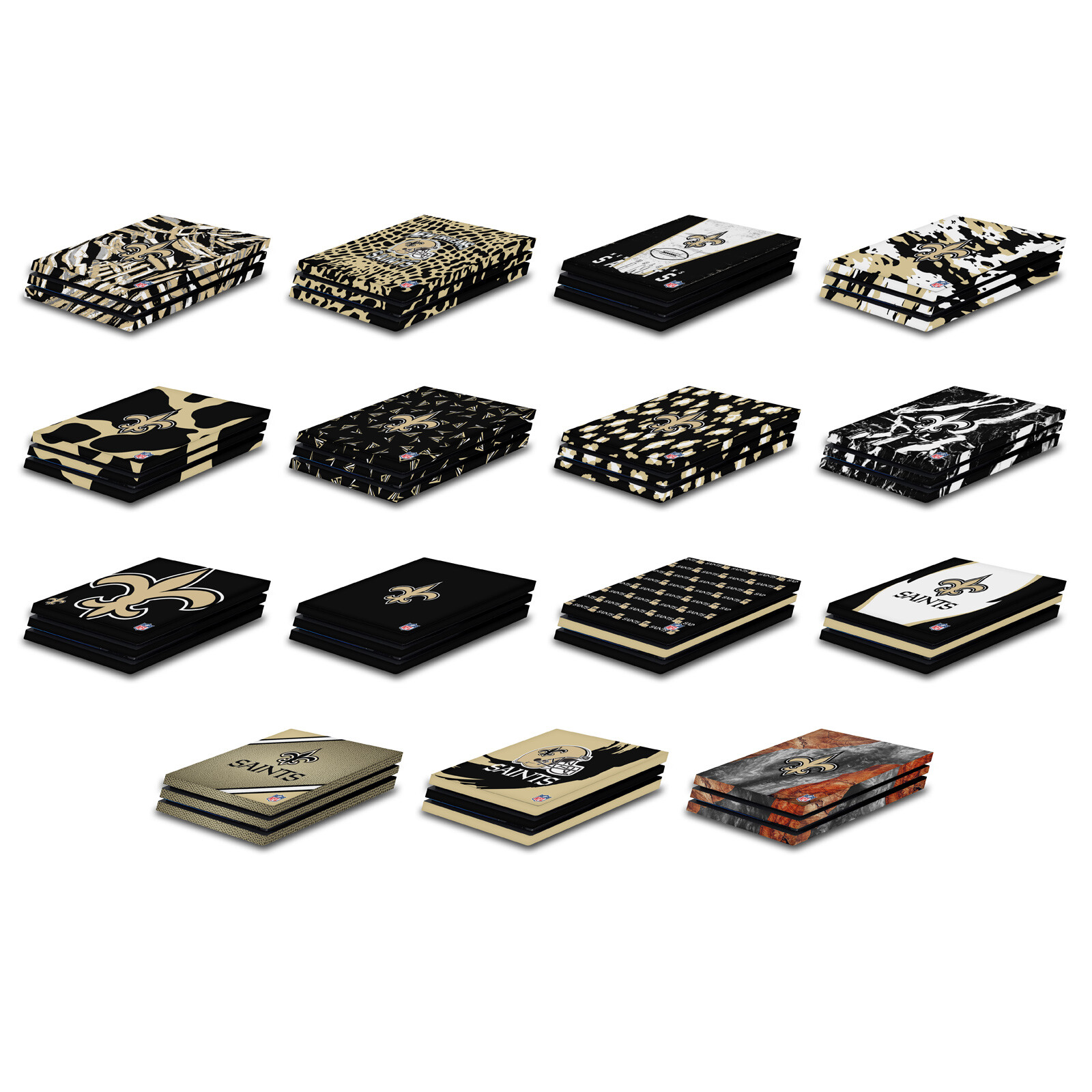 OFFICIAL NFL NEW ORLEANS SAINTS VINYL SKIN DECAL FOR SONY PS4 PRO CONSOLE