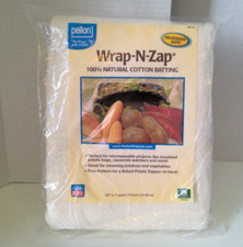 Pellon Wrap-N-Zap Quilting Batting, off-White 45" x 36" Precut Package