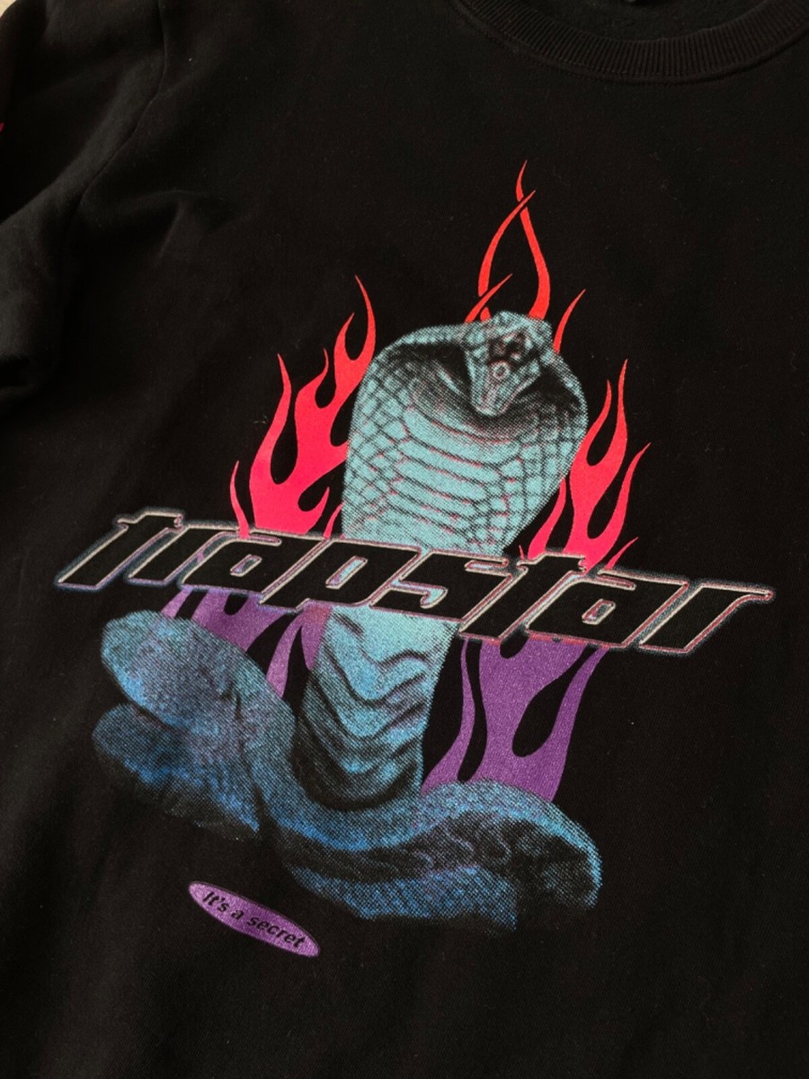 【Trapstar London】TS FLAME PRINT Trapstar London Cobra Flame Print Sweatshirt Drill | eBay