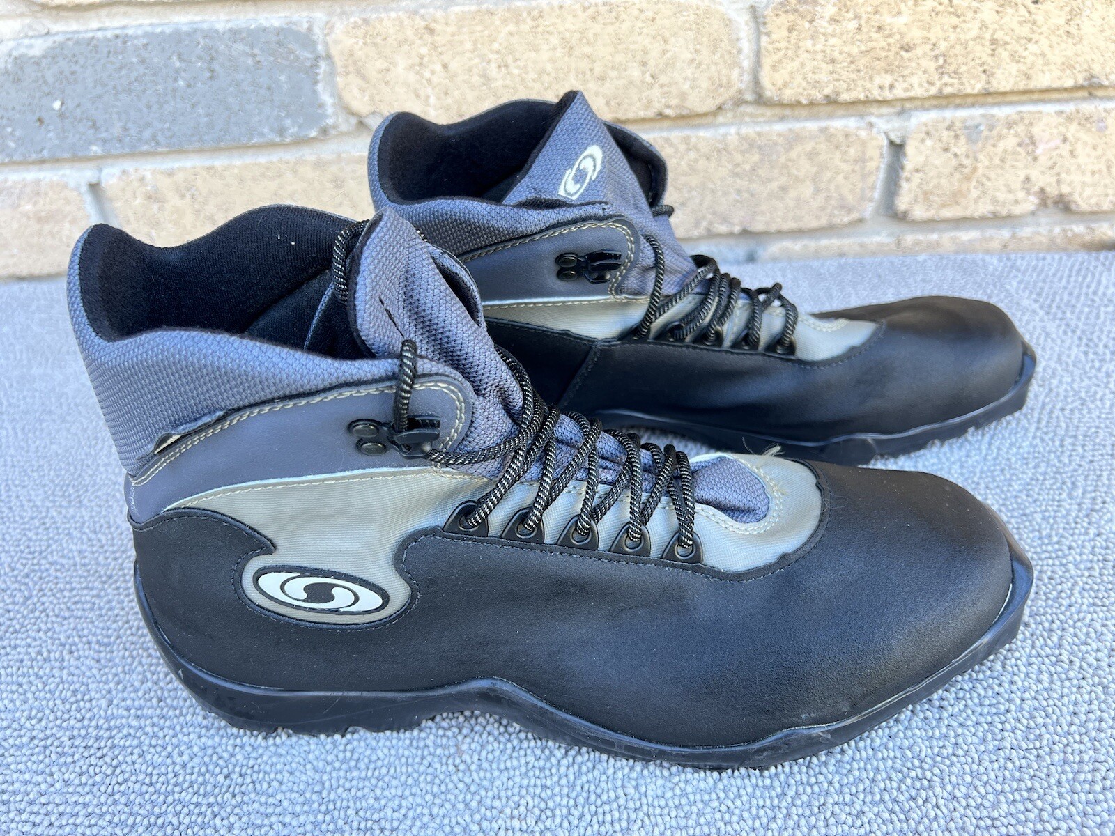 Salomon Nordic Cross Country stivali da sci taglia US 11 5 neri profilattici