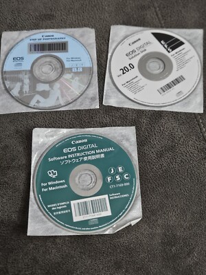 Canon EOS Rebel T1i 500D EOS Digital Instruction Disk, Solution Disk & Step Up
