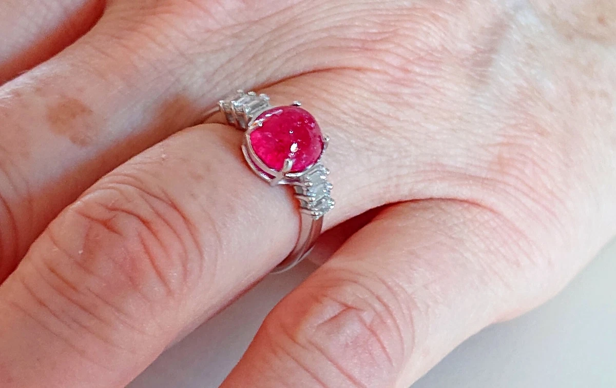 Anello store rubino diamanti