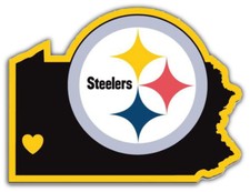 Pittsburgh Steelers NFL Football Logo Sport Car Bumper Sticker Decal "SIZES"